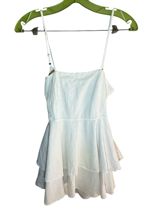 Dresses & Skirts - White tiered mini dress size XS​